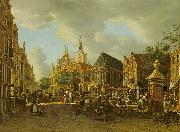 The Groenmarkt as seen towards the Westeinde unknow artist